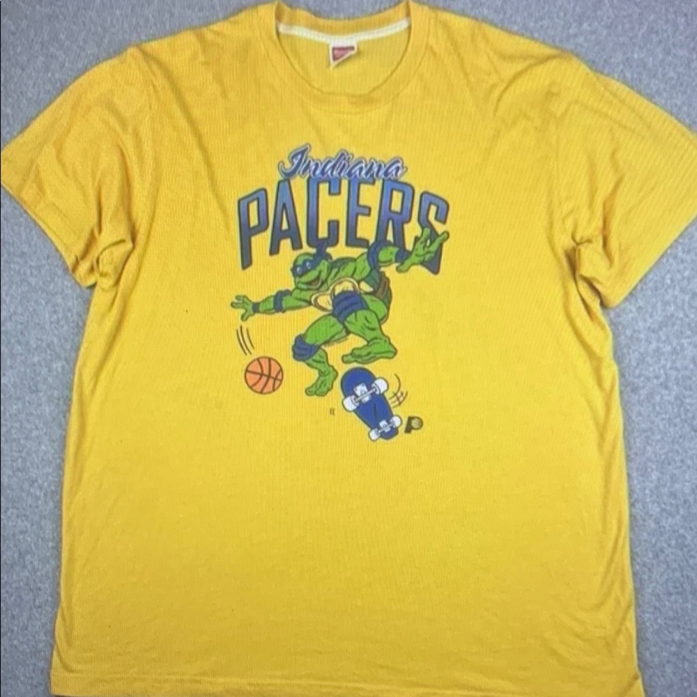 HOMAGE Yellow Indiana Pacers Graphic Tee